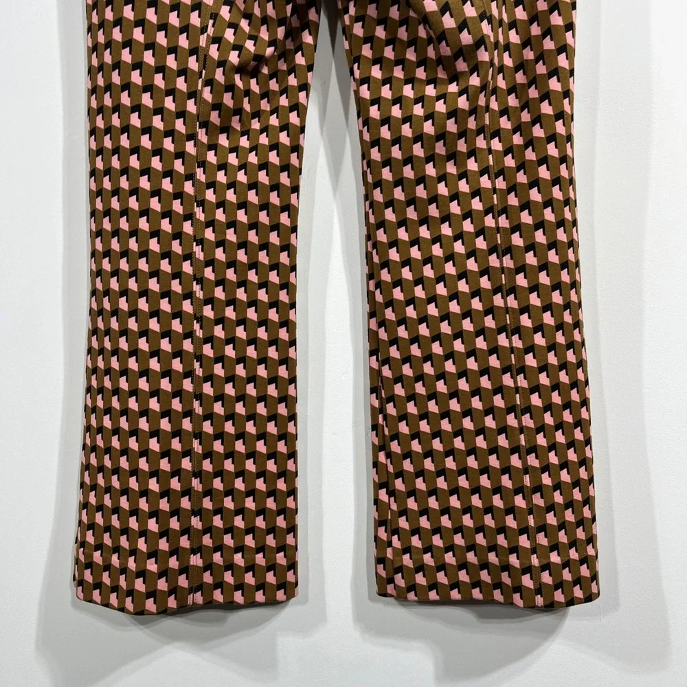 Maeve Anthropologie Margot Crop Kick Flare Pants Women Medium Stretch Retro Boho - Picture 9 of 13